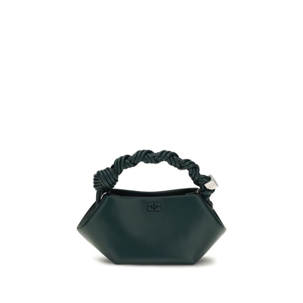 Ganni Bicolor Recycled Leather Shoulder Women's Bag